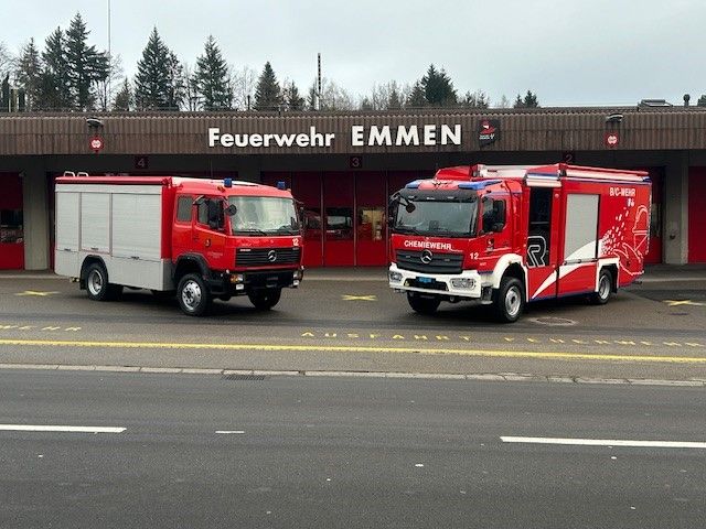 Neues Chemiewehr Fahrzeug Feuerwehr Emmen